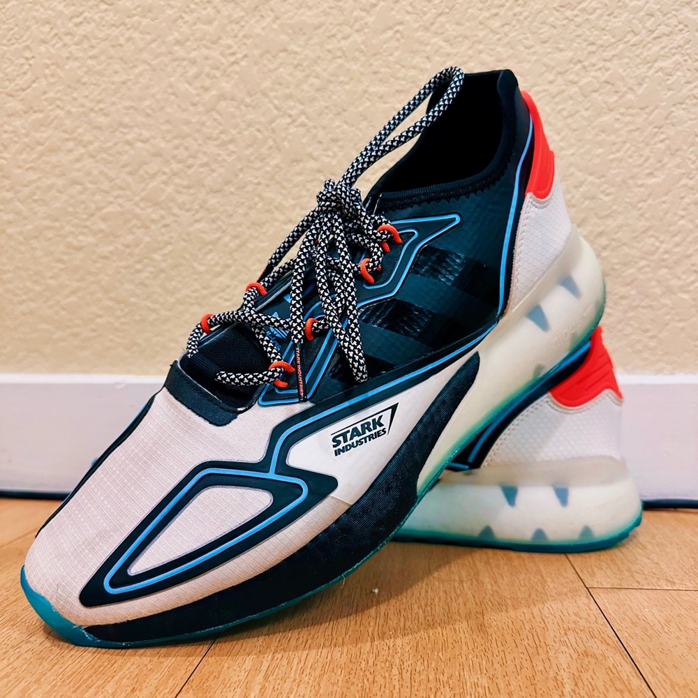 Adidas Marvel x ZX 2K Boost ‘Stark Industries - White. Size 11 Men’s.